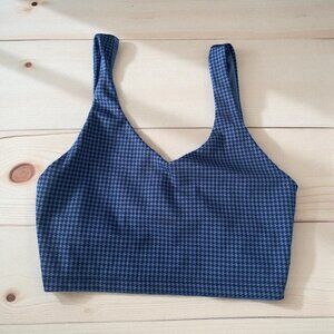 AERIE Offline Blue Houndstooth Print Bralette Size XS